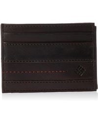 Columbia - Leather Front Pocket Wallet Card Holder for Travel Geldbörse - Lyst