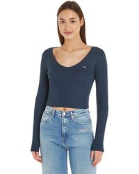 Tommy Hilfiger - Tommy Jeans Long-sleeved T-shirt Essential Basic - Lyst