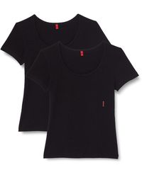 HUGO - T-Shirt (Packung, 2-tlg., 2er-Pack) mit vertikalem Logodruck - Lyst