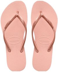 Havaianas - Slim Flip Flop Ballet Rose - Lyst