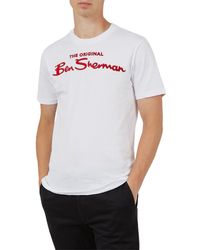 Ben Sherman - T Shirt Target da Uomo Bianca - Lyst