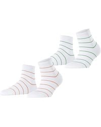 Esprit - Fine Line 2-Pack W SSO Baumwolle Gemustert 2 Paar Socken - Lyst