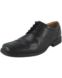 Clarks - Lace-up Derby Shoes Huckley Spring Black Leather - Lyst