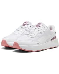 PUMA - Runtamed Platform GirlPower Sneakers 40.5White Silver Passionfruit Metallic Pink - Lyst