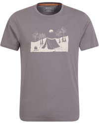 Mountain Warehouse - Bio-Baumwoll-T-Shirt – Atmungsaktives und Leichtes -Top mit Qualitätsdruck – Ideal für - Lyst