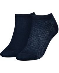 Tommy Hilfiger - Diamond Structure Short Socks 2 Pairs Eu 35-38 Woman - Lyst
