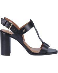 Dune - Ladies Jacie Block-heel Slingback Sandals Size Uk 7 Jacie Black Block Heel Heeled Sandals - Lyst