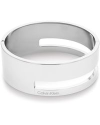 Calvin Klein - Braccialetto rigido da donna Collezione GEOMETRIC ESSENTIALS in Acciaio Inossidabile - 35000674 - Lyst