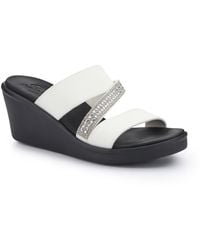 Skechers - Rumble On-social Glam Wedge Sandal - Lyst