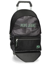 Pepe Jeans - Davis Sac à Dos pour Ordinateur Portable Double Compartiment avec Chariot 15,6" Noir 31 x 44 x 15 cm Polyester 20,46 L - Lyst