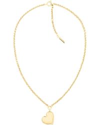 Calvin Klein - Jewelry Pendant Necklace Color: Yellow Gold - Lyst
