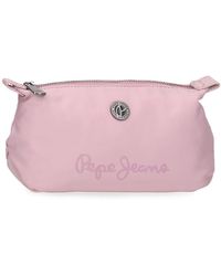 Pepe Jeans - Corin Toiletry Bag Pink 20.5x11.5x7.5cm Polyester And Pu By Joumma Bags - Lyst