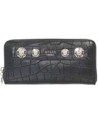 Guess Compagnon tendance femme en simili cuir effet croco Anne Marie (swcg7182460) taille 10 cm - Noir