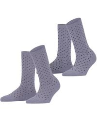 Esprit - Fine Dot 2-Pack W SO Baumwolle Gemustert 2 Paar Socken - Lyst