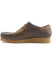 Clarks - Originals S Wallabee Evo Waxy Leather Beeswax Shoes 10 Uk - Lyst