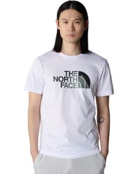 The North Face - Shirt - Standard Fit Tee - Crew Neck - Tnf - Lyst
