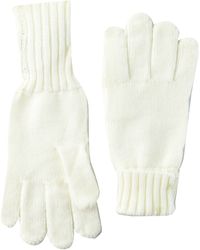 Amazon Essentials Ribbed Gloves - White