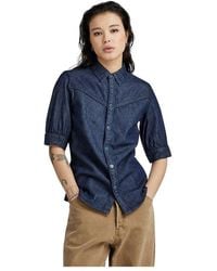 G-Star - Western Kick Puff Slim Hemd - Lyst