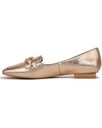Franco Sarto - S Tiari Slip On Square Toe Loafers Rose Gold Metallic 7 M - Lyst