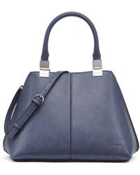 Calvin Klein - Granite Geometric Satchel – 2 In - Lyst