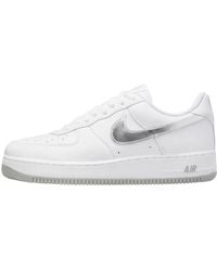 Nike - Air Force 1 '07 Low Color of The Month White Metallic Silver DZ6755-100 Size 44 - Lyst
