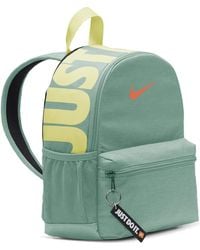 nike grey and iridescent just do it mini backpack