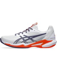 Asics - 1041a437-103 Solution Speed Ff 3 Clay White/greyish Purple Uk 7 - Lyst