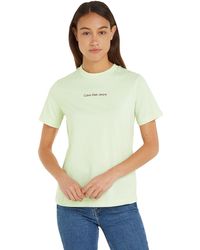 Calvin Klein - Short-sleeve T-shirt Institutional Straight Crew Neck - Lyst