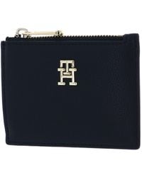 Tommy Hilfiger - Th Casual Slim Wallet With Zip Space Blue - Lyst
