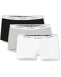 Calvin Klein - 3er Pack Boxershorts Trunks Baumwolle mit Stretch - Lyst