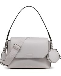 Calvin Klein - Millie 2 In 1 Flap Shoulder Bag & Crossbody - Lyst