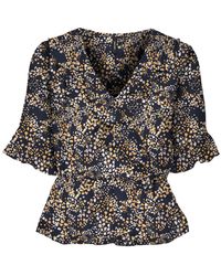 Vero Moda - Vmdora Kaya 2/4 Wrap Top Wvn Ga - Lyst