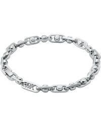 Michael Kors - Premium Astor Link Platinum-plated Brass Chain Bracelet - Lyst