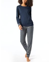 Schiesser - Schlafanzug lang Pyjamaset - Lyst