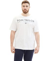 Tom Tailor - Plussize Basic T-Shirt mit Logo-Print - Lyst