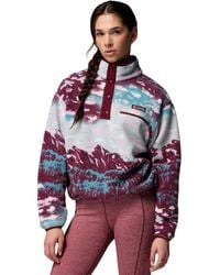 Columbia - Helvetia Ii Printed Cropped Half Snap - Lyst