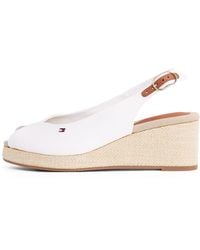Tommy Hilfiger - Espadrilles Compensées Flag Mid Slingback Bride Réglable - Lyst