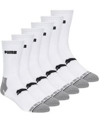 PUMA - 6 Pack Crew Socks - Lyst