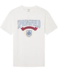 Springfield - Reconsider Short Sleeve T-Shirt with Logo ON Chest Camiseta - Lyst