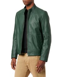HUGO - S Lokis Lamb-leather Jacket In An Extra-slim Fit - Lyst