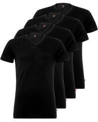 Levi's - 4 er Pack Levis V-Neck T-Shirt Unterhemd V-Ausschnitt - Lyst