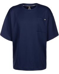 Under Armour - UA Rival Waffle T-Shirt dunkelblau - Lyst