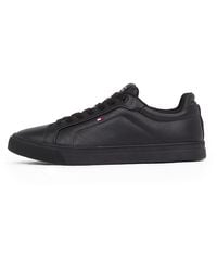 Tommy Hilfiger - 's Icon Flag Essential Leather Court Trainers - Lyst