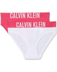 Calvin Klein 2 Pack Bikini Pantaloni - Bianco