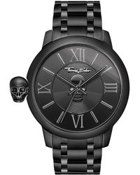 Thomas Sabo 's Analogue Quartz Watch With Stainless Steel Strap Wa0305-202-203-46 - Black