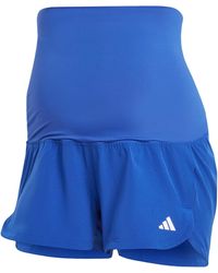 adidas - Pacer Woven Stretch Training Maternity Shorts - Lyst