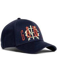GANT - D2. Monogram Cotton Twill Cap Baseballkappe - Lyst