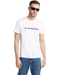 G-Star RAW - Logotipo Corporate Script R T Camiseta - Lyst