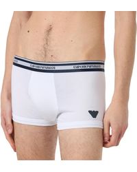 Emporio Armani - Stretch Cotton Shiny Logoband Trunk - Lyst