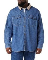 Levi's - Relaxed Fit Western Shirt Blue Stonewash - Lyst